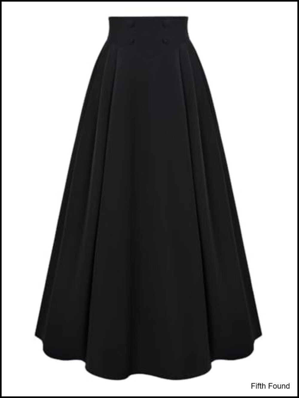Women's High Waisted A-Line Maxi Skirt with Pockets